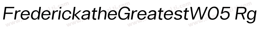 FrederickatheGreatestW05 Rg Regular字体转换